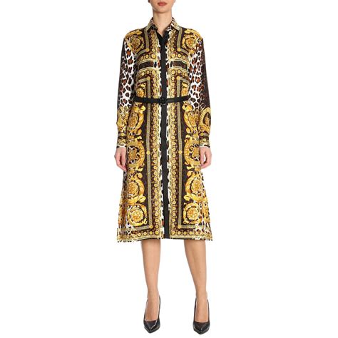 robe versace noir et doré|Versace robes for women.